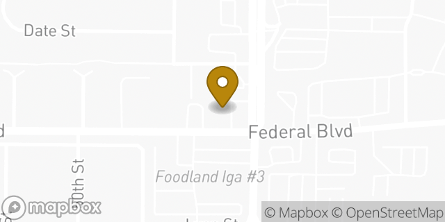 Map showing the location of AutoZone in San Diego, CA 92102