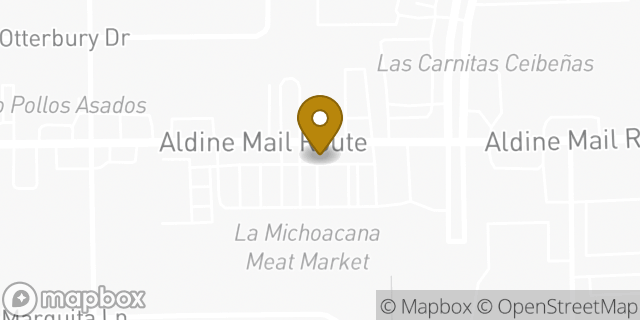Map showing the location of Bank of America Drive-Thru ATM | Aldine Mail Route Road & Jfk Boulevard in Houston, TX 77039