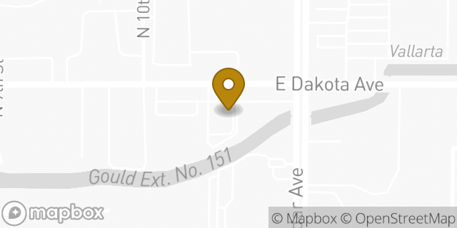 Map showing the location of McDonald's in Fresno, CA 93726