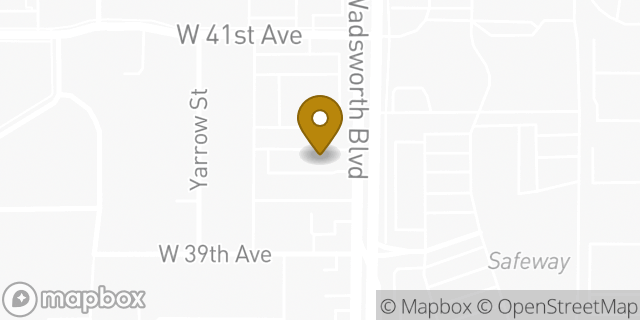 Map showing the location of Wad in Wheat Ridge, CO 80033