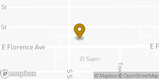 Map showing the location of Amazon Locker - Antoni in Los Angeles, CA 90003