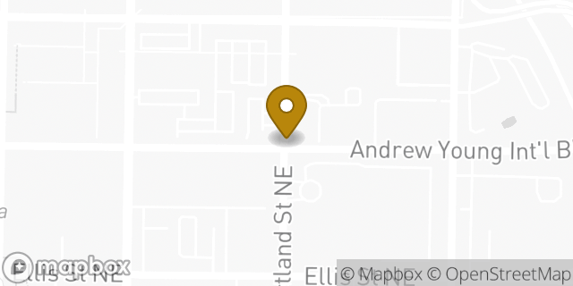 Map showing the location of Atlanta - Courtland HLE in Atlanta, GA 30303