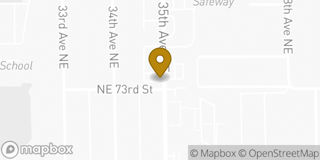 Map showing the location of Starbucks in Seattle, WA 98115