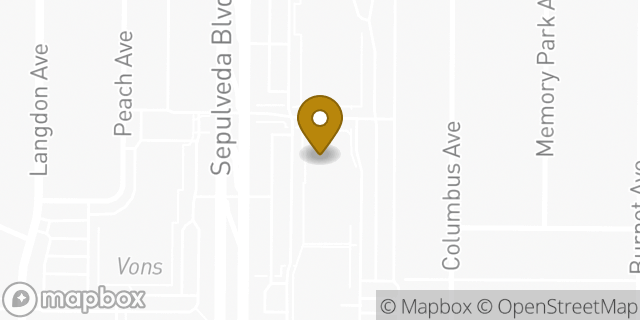 Map showing the location of Chase Bank in Mission Hills, CA 91345