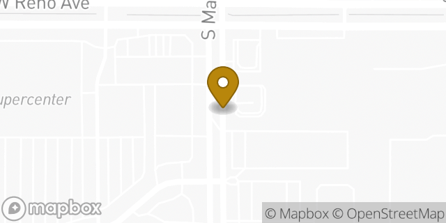 Map showing the location of MacArthur Blvd in Oklahoma City, OK 73128