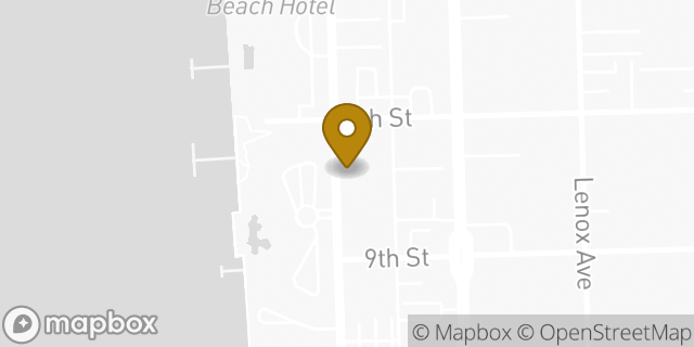 Map showing the location of Budget Car Rental in Miami Beach, FL 33139