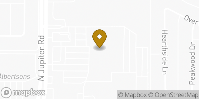 Map showing the location of The Home Depot in Garland, TX 75044