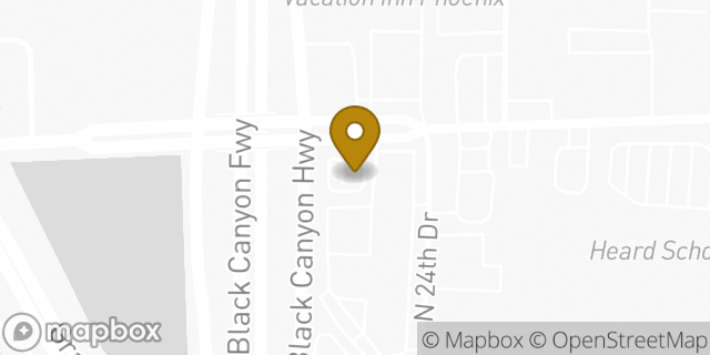 Map showing the location of Starbucks in Phoenix, AZ 85015