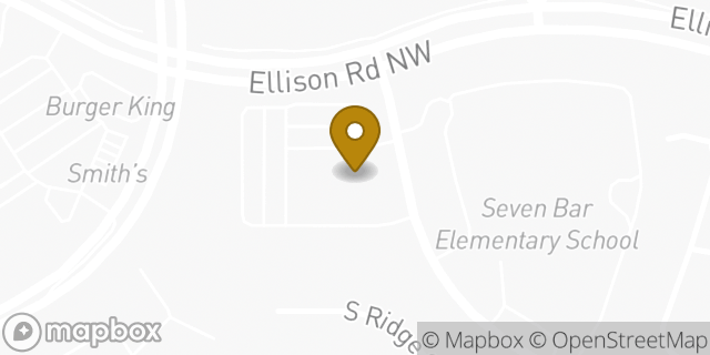 Map showing the location of The Church of Jesus Christ of Latter-day Saints in Albuquerque, NM 87114