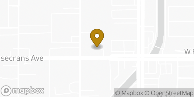 Map showing the location of Avis Car Rental in Hawthorne, CA 90250