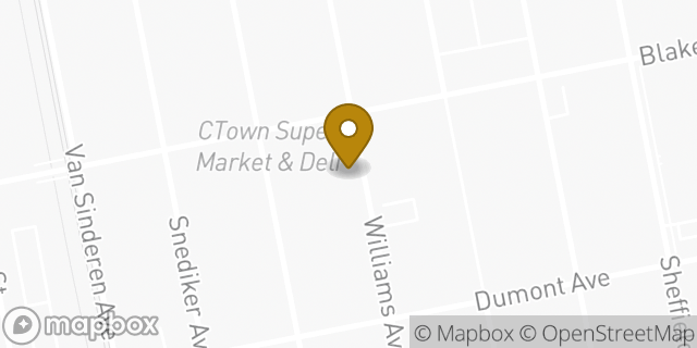 Map showing the location of Amazon Locker - Patel in Brooklyn, NY 11207