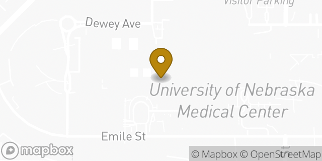 Map showing the location of Starbucks in Omaha, NE 68105
