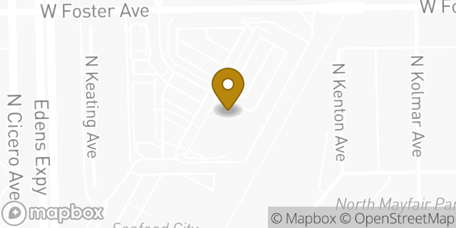 Map showing the location of Amazon Locker - Bernd in Chicago, IL 60630