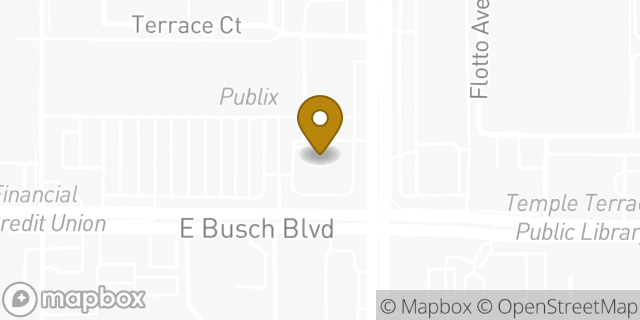 Map showing the location of ATM Walgreens in Temple Terrace, FL 33617
