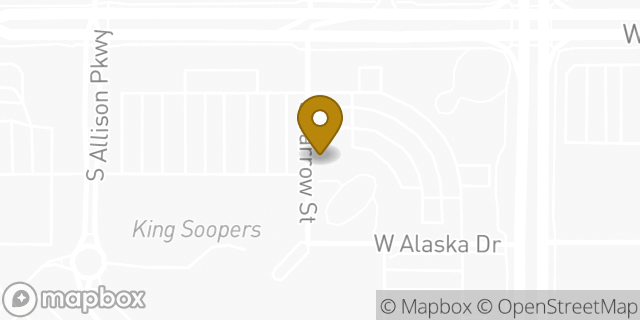 Map showing the location of The UPS Store in Lakewood, CO 80226