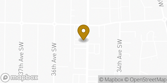 Map showing the location of Enterprise Rent-A-Car in Seattle, WA 98126