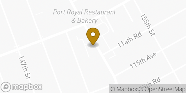 Map showing the location of Dunkin' in Jamaica, NY 11434