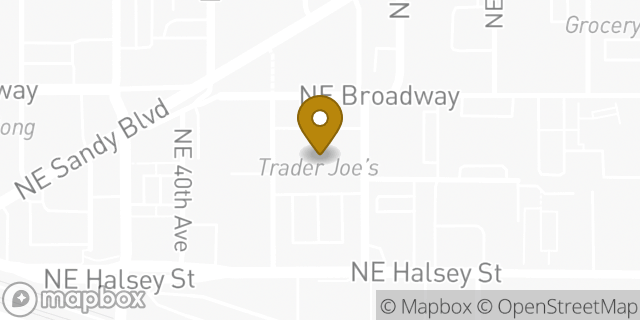 Map showing the location of Trader Joe's in Portland, OR 97232