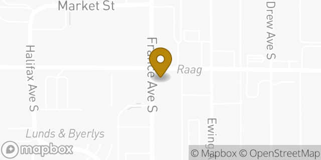 Map showing the location of Athleta in Minneapolis, MN 55410