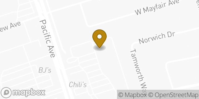 Map showing the location of Amazon Locker - Curator in Stockton, CA 95207