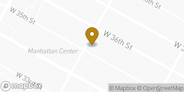Map showing the location of Amazon Locker - Senay in New York, NY 10018