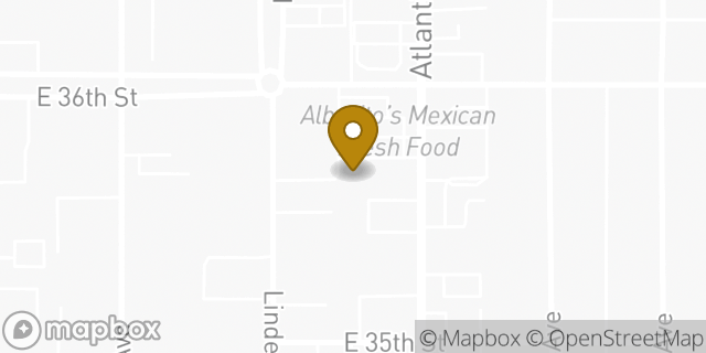 Map showing the location of The UPS Store in Long Beach, CA 90807