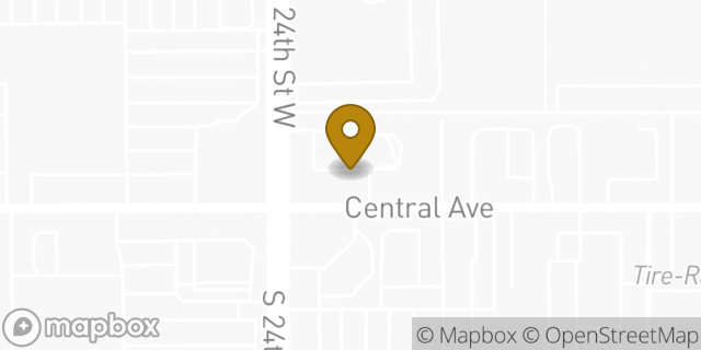 Map showing the location of McDonald's in Billings, MT 59102