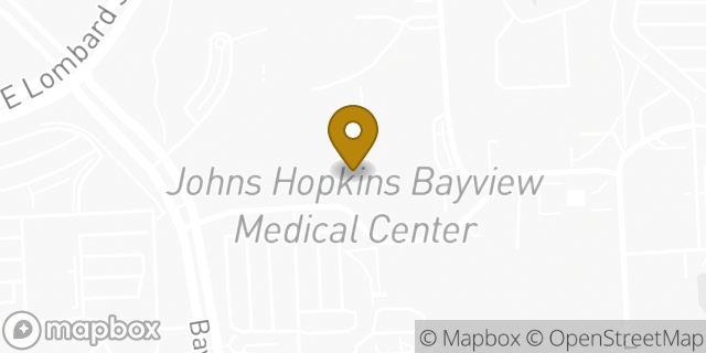 Map showing the location of Behavioral Pharmacology Research Unit in Baltimore, MD 21224