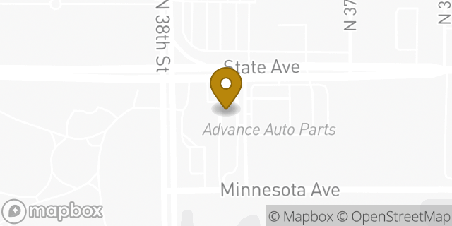 Map showing the location of McDonald's in Kansas City, KS 66102