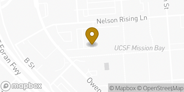 Map showing the location of University Child Care at Mission Bay in San Francisco, CA 94158