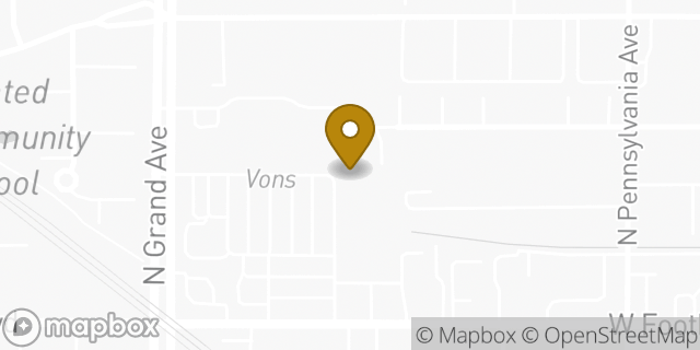 Map showing the location of Subway in Glendora, CA 91741