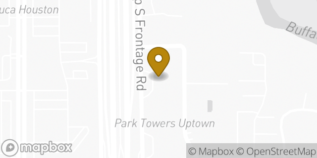 Map showing the location of Amazon Locker - Round in Houston, TX 77027
