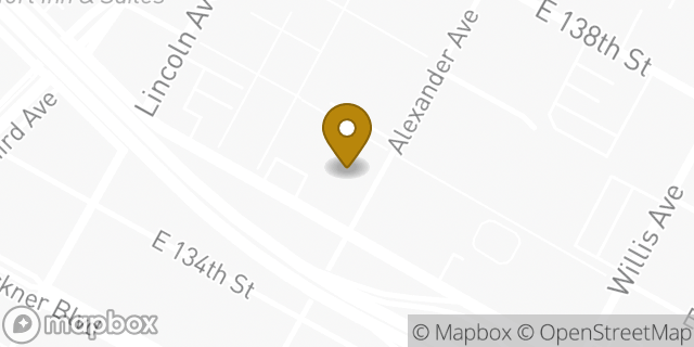 Map showing the location of Amazon Locker - Sauk in Bronx, NY 10454