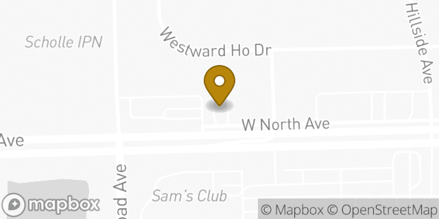 Map showing the location of Baskin-Robbins in Northlake, IL 60164