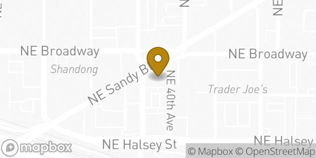 Map showing the location of LensCrafters in Portland, OR 97232