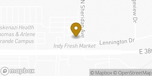 Map showing the location of Amazon Locker - Mehd in Indianapolis, IN 46226