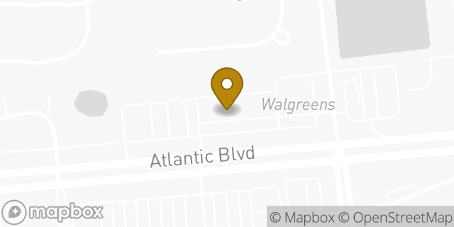 Map showing the location of The UPS Store in Jacksonville, FL 32225