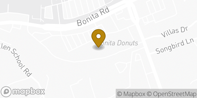 Map showing the location of Vons in Bonita, CA 91902