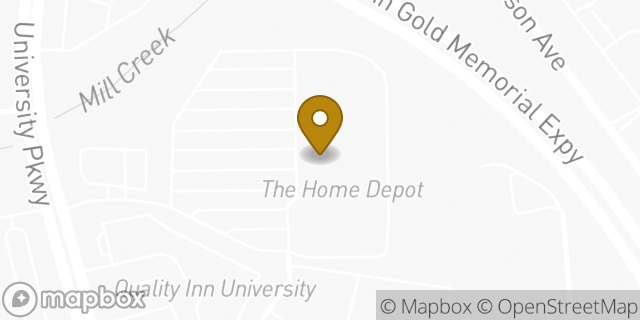 Map showing the location of The Home Depot in Winston-Salem, NC 27105