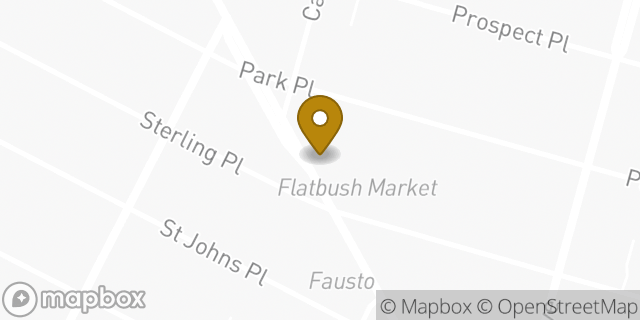 Map showing the location of Dunkin' in Brooklyn, NY 11238