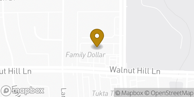 Map showing the location of Autozone Auto Parts in Dallas, TX 75238
