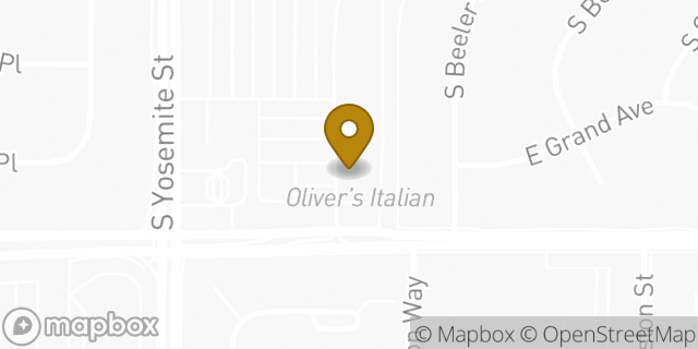 Map showing the location of The UPS Store in Greenwood Village, CO 80111