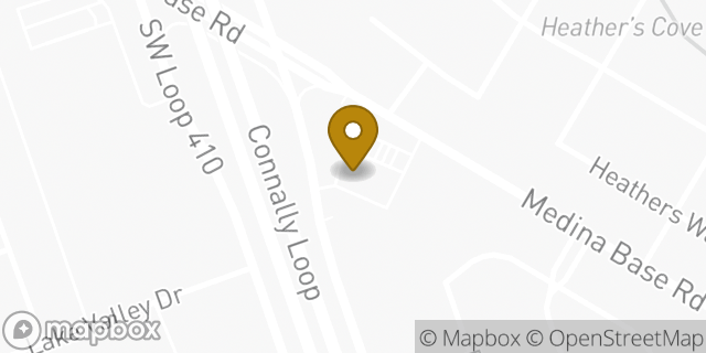 Map showing the location of Amazon Locker - Waterside in San Antonio, TX 78242