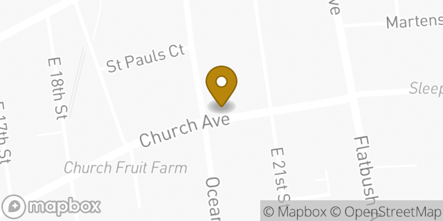 Map showing the location of Bank of America ATM in Brooklyn, NY 11226