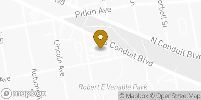 Map showing the location of Dunkin' in Brooklyn, NY 11208