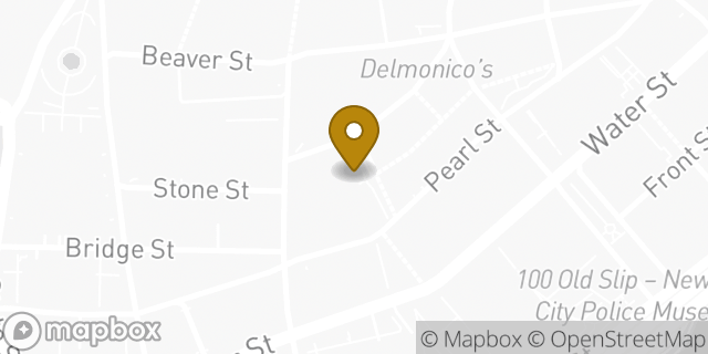 Map showing the location of WeWork in New York, NY 10004