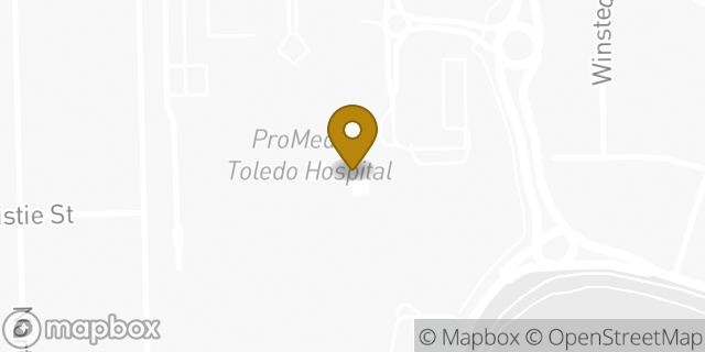Map showing the location of Panera Bread in Toledo, OH 43606