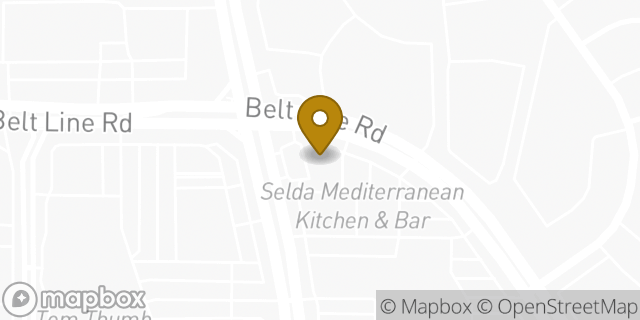 Map showing the location of 7-Eleven in Dallas, TX 75254