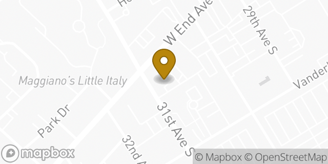 Map showing the location of Regions Bank in Nashville, TN 37203
