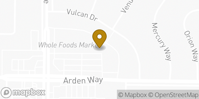 Map showing the location of Baskin-Robbins in Sacramento, CA 95864